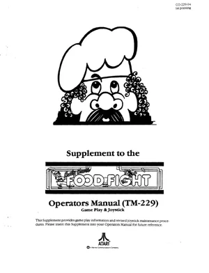 food fight co-229-04 manual|atari|games|1st printing.webp