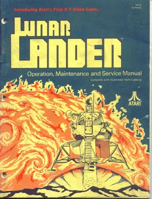 lunar lander manual|atari|games|1st printing.webp