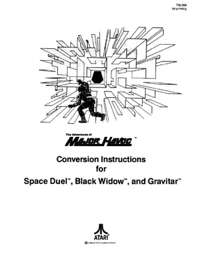 major havoc tm-268 for sd-bw-grav conversion kit instructions|atari|games|1st printing.webp
