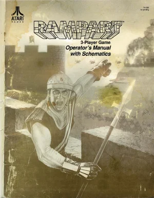 rampart tm-366 manual|atari|games|1st printing.webp