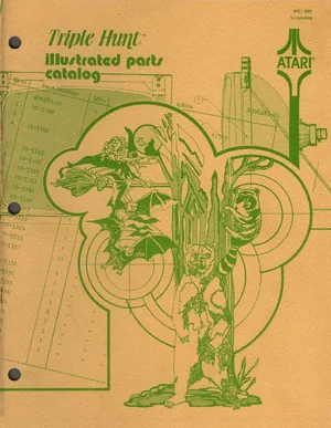 triple hunt ipc-091 manual|atari|games|1st printing.webp