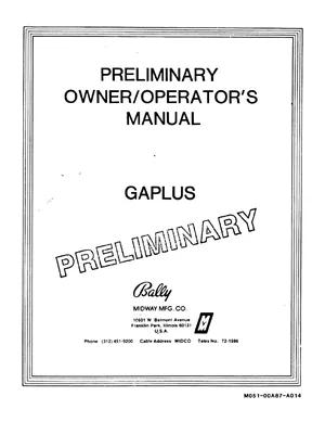 gaplus manual|bally-midway|games|.webp