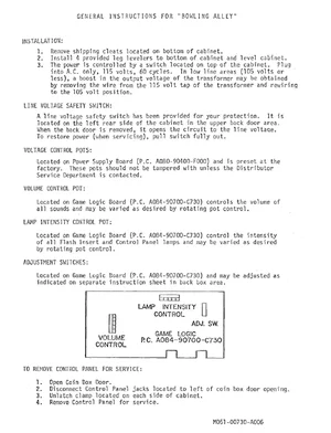 bowling alley general instruction manual|bally-midway|games|.webp