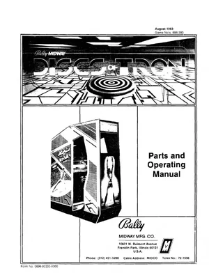 disc of tron operation manual|bally-midway|games|.webp