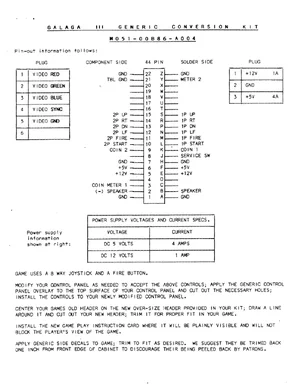 galaga 3 generic conversion kit instructions|bally-midway|games|.webp