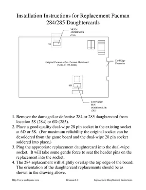 installation pac-man instruction manual|bally-midway|games|.webp