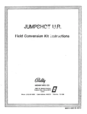 jumpshot field instruction manual|bally-midway|games|.webp