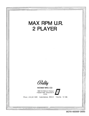 max rpm 2 player manual|bally-midway|games|.webp
