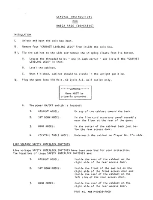 omega race instruction manual|bally-midway|games|.webp