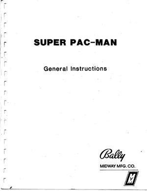 super pac-man general instruction manual|bally-midway|games|.webp