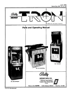 tron operation manual|bally-midway|games|.webp