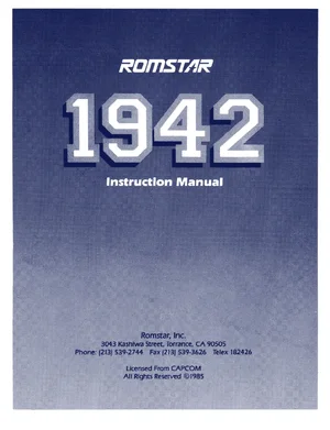 1942 instruction manual|capcom|games|.webp