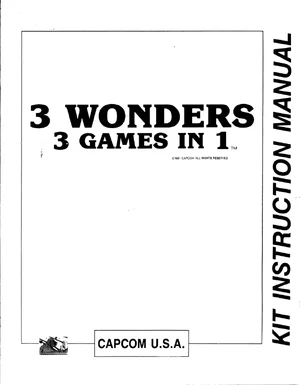 3 wonders instruction manual|capcom|games|.webp