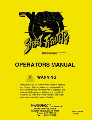 x-men vs streetfighter manual|capcom|games|.webp