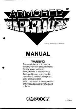 armored warriors manual|capcom|games|.webp