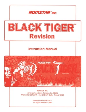 black tiger instruction manual|capcom|games|.webp