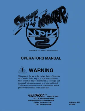 street fighter alpha 2 manual|capcom|games|.webp