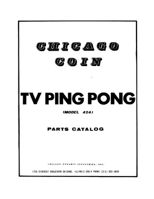 tv ping pong manual|chicago-coin|games|.webp