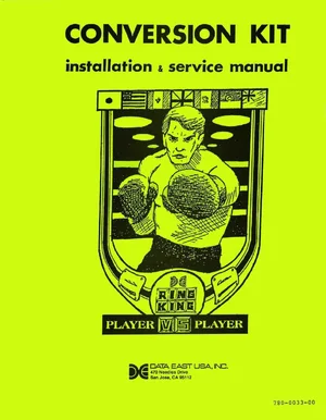 ring king ii player vs conversion kit instructions|data-east|games|.webp