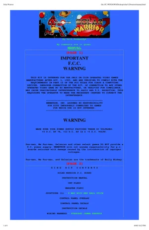 solar warrior manual|data-east|games|.webp