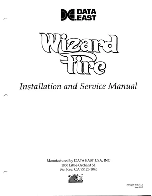wizard fire manual|data-east|games|.webp