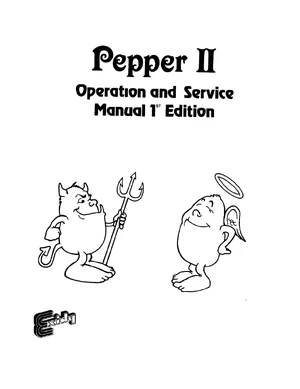pepper ii manual|exidy|games|.webp