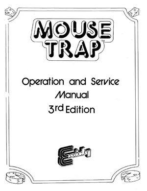 mouse trap edition service manual|exidy|games|.webp
