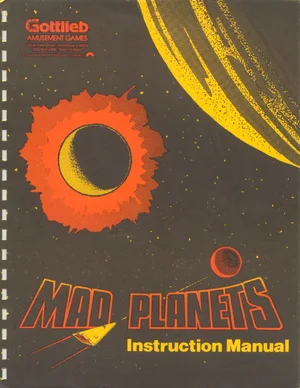 mad planets instruction manual|gottlieb|games|.webp