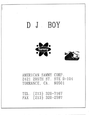 djboy manual|kaneko|games|.webp