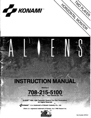 aliens instruction manual|konami|games|.webp