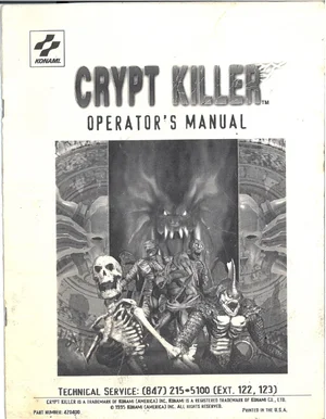crypt killer manual|konami|games|.webp