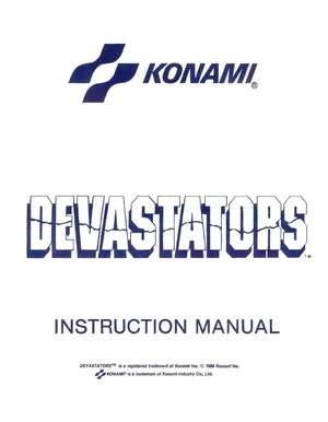 devastators instruction manual|konami|games|.webp