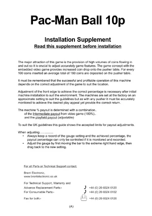 arcade game installation supplement pac-man ball 10p manual|namco|games|.webp