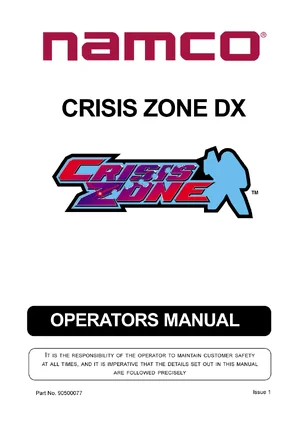 crisis zone deluxe manual|namco|games|.webp