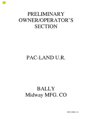 pacland preliminary manual|namco|games|bad scan.webp