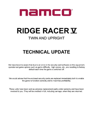 ridge racer 5 update 2 manual|namco|games|.webp