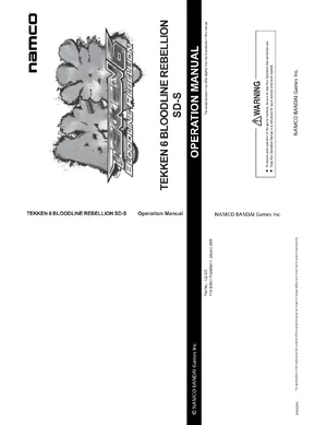 tekken 6 operation manual|namco|games|.webp