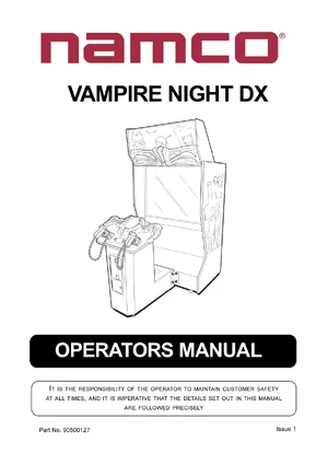 vampire night deluxe manual|namco|games|.webp