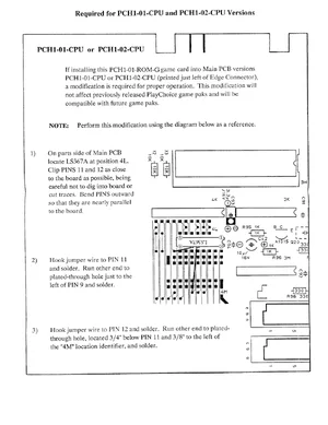 installation playchoice 10 motherboard upgrade instruction manual|nintendo|games|.webp