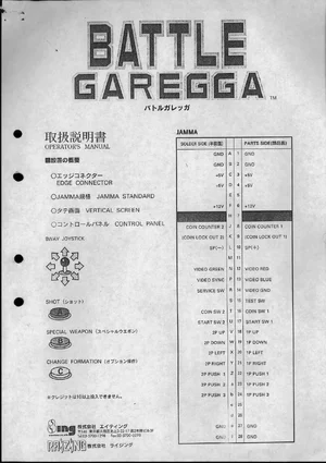 battle garegga operation manual|raizing|games|.webp
