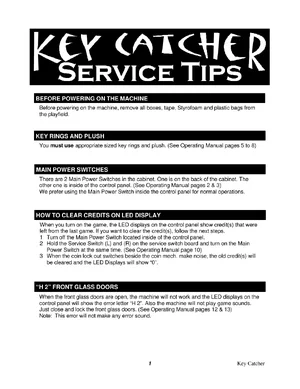 tips key catcher service manual|sammy|games|.webp
