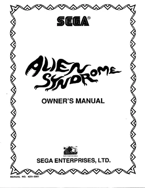 alien syndrome owner's manual|sega|games|.webp