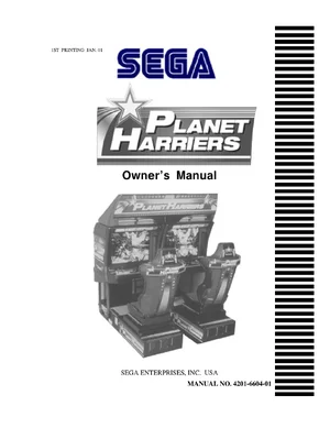 planet harriers manual|sega|games|.webp