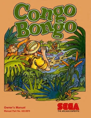 congo bongo arcade manual|sega|games|.webp
