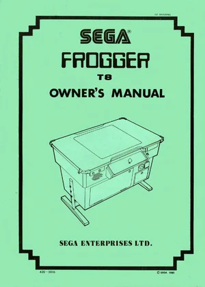 frogger cocktail manual|sega|games|1st printing.webp