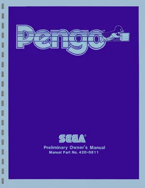 pengo preliminary owner's manual|sega|games|.webp