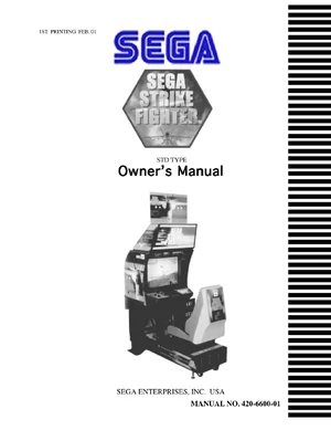 strike fighter arcade manual|sega|games|.webp
