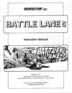 battle lane vol 5 instruction manual|taito|games|.webp