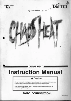 chaos heat instruction manual|taito|games|.webp