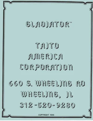gladiator with schematic|taito|games|.webp